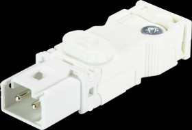 91.922.3053.0 Connector, screw connection, plug, white