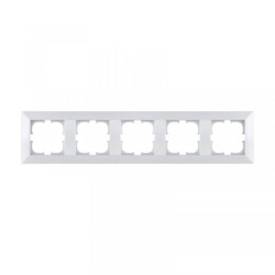 Ramka pięciokrotna Exen seria Odak biała O105/01E