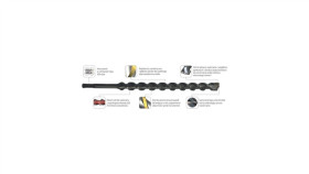 Wiertło Do Betonu K2 Z Uchwytem Sds-Plus O7x110/160 Mm