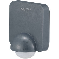 Sygonix SY-5836536 Wall PIR motion detector 360&#xB0; relay dark grey IP54