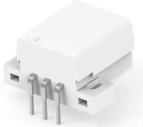 Plug, 3 pole, angled, 1 row, white, 175781-1