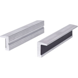 KS Tools 914.0082 Aluminium Bench Vice Protective Jaws - Textured Surface,140mm