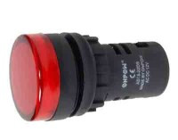 LAMP22R-24 Żarówka sygnalizacyjna LED 24V czerwona - średnica otworu 22mm