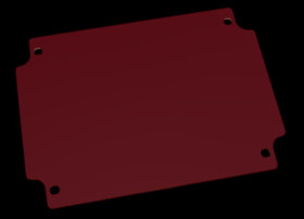 Mounting plate, hard paper, (L x W x H) 151.5 x 111.5 x 2 mm, natural, for M/T 238/2381/246 , EM/ET 238, 22001100