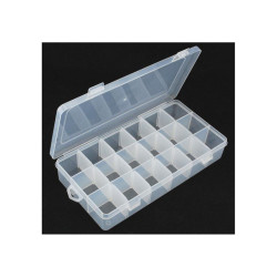ORGANIZER POJEMNIK 18 PRZEGRÓDEK OR17 ZAMYKANY NA ELEMENTY