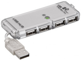 4-portowy koncentrator USB 2.0 Hi-Speed/rozdzielacz