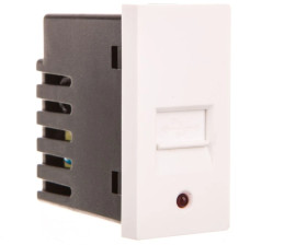 TouchMe Moduł 1/2 gniazdo USB białe TM901W