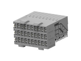 Złącze płytki montażowej o wysokiej przepustowości 60-pinowe 6-rzędowe Gniazdo TE Connectivity
