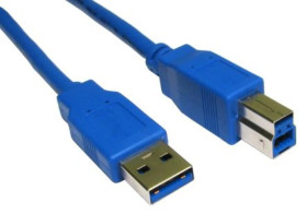 Kabel USB, dł. 3m, kolor: Niebieski
