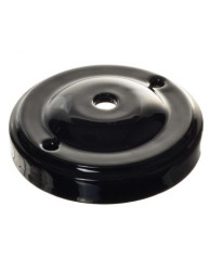 CERAMICZNA PODSUFITKA OKRĄGŁA 100mm JABŁUSZKO CZARNA 2CP100JB