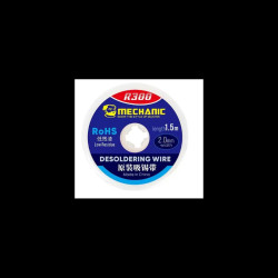 Plecionka do usuwania cyny Mechanic R300 2mm (taśma rozlutowująca)