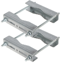 Obejma ze wzmocnionym profilem do montażu osprzętu do słupa Zakres średnicy słupa: fi 38-100mm ocynk OR-100/S