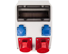 Rozdzielnica budowlana ADAMÓW 32A/5P 16A/5P 2x2P+Z bez zabezpieczeń 9036522W