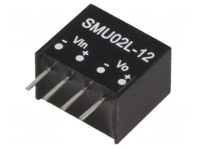 Przetwornica DC/DC 2W 4, 5-5, 5VDC 12VDC SIP4 THT SMU02L-12
