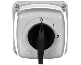 Łącznik krzywkowy 0-1-2 5P 40A w obudowie IP44 Łuk 40-33 924021