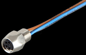 42-01001 SAL M8 x 1, 4-pin, panel socket