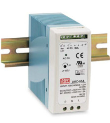 Zasilacz buforowy na szynę DIN 13,8 VDC DRC-60A