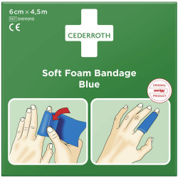 CEDERROTH 1009710 Soft Foam Bandage 4.5m x 60mm Breathable Waterproof