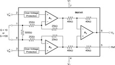 Precision, Low Power, G = 10, 100 Instrumentation Amplifier | D | 8
