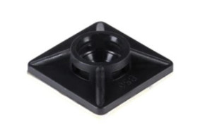 Podstawka montażowa samoprzylepna MOPS 19x19 UV czarna /20szt./