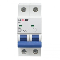Wyłącznik nadprądowy 2P B 16A 6kA AC WN6 2P B16A