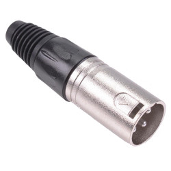 3 Pole Male XLR Plug Connector