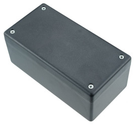 Hammond 1594DSBK Black Heavy Duty GPABS Enclosure 131 x 66 x 55mm