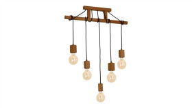 Lampa Wisząca Jack 5Xe27 Dąb Mlp4358 Milagro