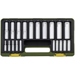 Proxxon 23292 Bit Set 20-Piece Matt Chrome Plated in Plastic Case