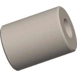 Round spacer sleeve, smooth ends, ceramic, 013.89.215