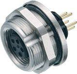 binder 09 0424 90 07-20 Złącze żeńskie kołnierzowe złącze żeńskie proste, złącze żeńskie z kołnierzem Seria: 712 Łączna