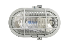 Oprawa kanałowa OVAL 1x60W E27 IIkl. 230V IP44 z siatką z tworzywa, popielata 102011/EU
