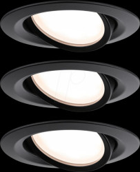 93080 Flush-mounted light fixture Nova Plus Coin, 3x6 W, 2700 K, dimma