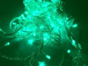 LAMPKI ZEW.230V 100LED GREEN IP44 10m