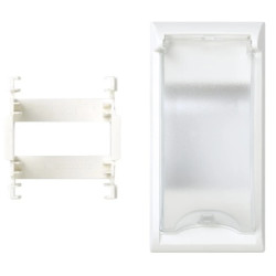 Simon Connect Płytka S500 z pokrywą do aparatury modułowej 2-pol. czysta biel 50000074-030