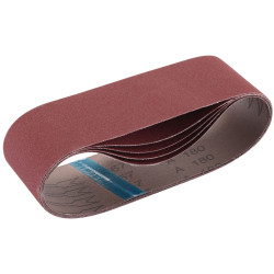 Draper 09243 Cloth Sanding Belt, 75 x 533mm, 180 Grit (Pack of 5)