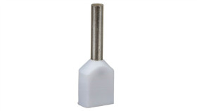 Końcówka Tulejkowa Izolowana Tid 2X0,5Mm2/8Mm Biała Cynowana Tid2x0,5L8...
