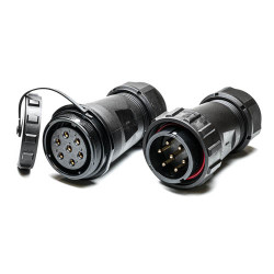 Złącze wielostykowe przemysłowe 7-pinowe Montaż na kablu Wtyczka, gniazdo RS PRO