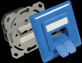 GC-N0052B RJ45 socket, CAT.6, UP, azure