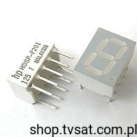 HDSP-F201 LED RED 7-SEGMENT THT HP
