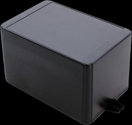 ABS enclosure, (L x W x H) 150 x 100 x 90 mm, black (RAL 9005), IP54, RL6465-FBK