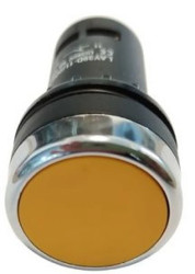 Przycisk F22-D-Y/11 płaski, żółty 1NO+1NC ( 22mm )