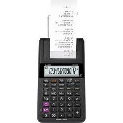 Casio HR-8RCE-BK 2564230 HR-8RCE Calculator Black Portable Dual Power