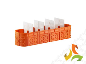 Puszka podtynkowa M5x60F 5x60 mm głęboka Multiwall pomarańczowa 33172008 SIMET