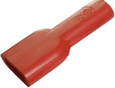 Insulating grommet for 6.3 mm, PVC, UL 94HB, red, 01050001007