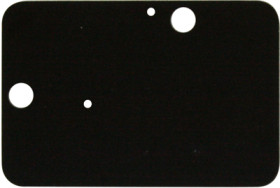 Insulation plate, thickness 0.8 mm, for plug-in connection, (L x W) 43 x 25.5 mm, for snap acting switche, 231.010.021