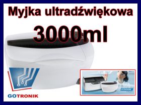 Myjka ultradźwiękowa CD-4830 3000ml + płyn 500ml