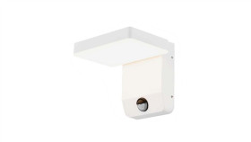 Oprawa Elewacyjna Led 17W 2520Lm 3000K Czujnik Regulowana Biały Kwadrat 2946