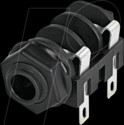 NMJ4HF-S 6.35 mm mono jack socket, switchable