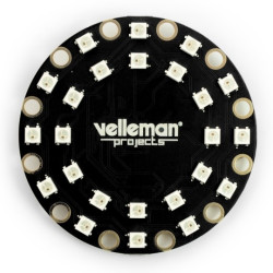 BrightDot Velleman VMW100 - płytka rozwojowa do inteligentnej odzieży z 24 RGB LED